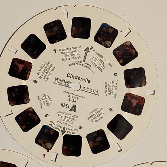 VINTAGE CINDERELLA View Master Reel Lot of 3 Disney's CINDERELLA - Picture 2 of 4